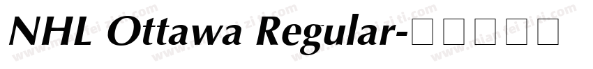 NHL Ottawa Regular字体转换
